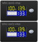 DollaTek Battery Capacity Indicator, 2Pcs Voltmeter Tester for Li-ion, Lifepo4, Lead Acid, 0-100V Input, LCD Display of Voltage, Temperature, Remaining Power, Custom Battery Type
