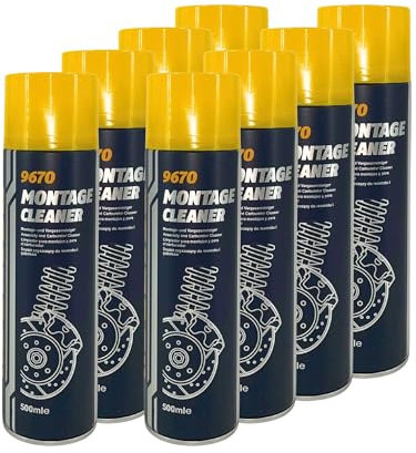 MANNOL Limpiador de frenos en aerosol de montaje de 500 ml, desengrasante profesional (8)