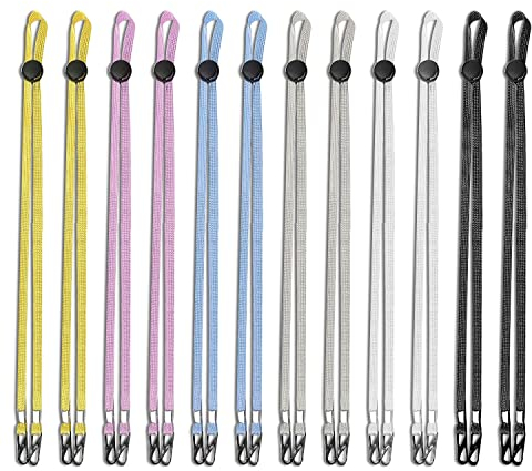 12pcs Adjustable Mask Extender and Extension Strap Holder - Fisherman Hat Straw Hat Strap With Adjustable Buckle - Multi-Color