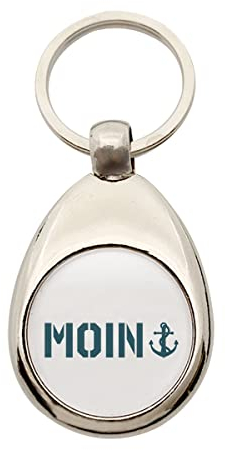 Huuraa Schlüsselanhänger Moin Anker Geschenk Metall Einkaufswagenchip Moin Anker Geschenkidee
