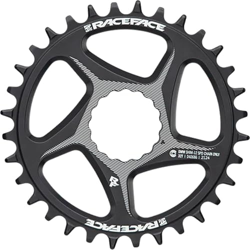 Race Face Plato 30t de Montaje Directo Ancho 12 SPD Shimano Negro 821973435374, Unisex Adulto
