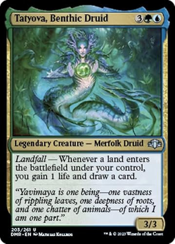 Magic: the Gathering - Tatyova, Benthic Druid (203) - Dominaria Remastered