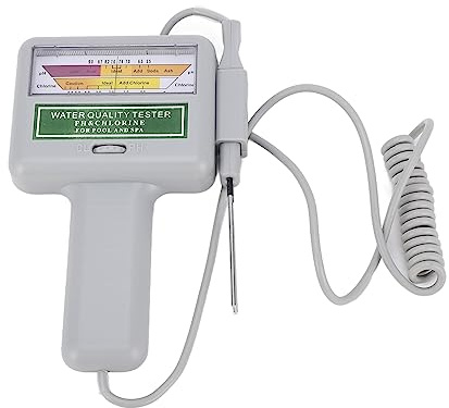 Glomora Wasserqualitätstester, Tragbares PH- Und Chlormessgerät, Pool- Und Spa-Überwachung, LCD-Digitalanzeige