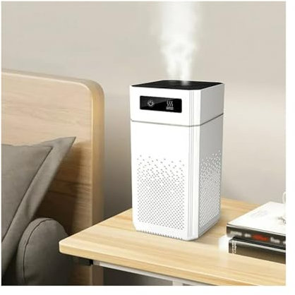 Luftbefeuchter Aroma Diffuser Humidifier für Schlafzimmer, Große Räume USB, Heimbüro, Luftbefeuchter mit Kühlem Nebel für Babys, 2.5 l Luftbefeuchter und Testsieger Luftbefeuchter (White, One Size)
