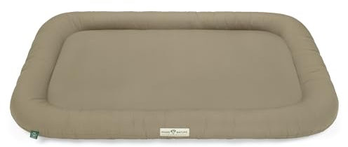 HOUND & NATURE Hundekissen Arosa - weiches Liegekissen für sehr große Hunde - Öko-Hundebett waschbar, hygienisch, robust & nachhaltig (XL - 135x95 cm - Taupe)