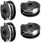 QENETY Rasentrimmer-Ersatzspule, 1,6 mm, 8,2 m, kompatibel mit Parkside PRTA 20-Li B2, PRT 550 A3, PRT 550 A1-LIDL IAN 311404 Akku-Rasentrimmer (4 Spulen)