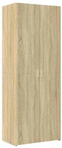 vidaXL Highboard, Hochschrank mit Stauraum, Mehrzweckschrank für Schlafzimmer Wohnzimmer, Lagerschrank Schrank Sideboard, Sonoma-Eiche Holzwerkstoff