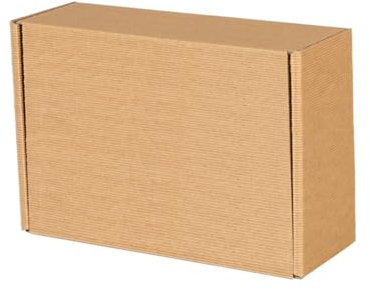 Paxit - Faltkarton mit Natürlich (Offene Welle), 30 Stück Set, Geschenkkarton Hochwertiger Karton, Versandkarton Faltschachtel, Kartons Versand, Verpackungskartons, Karton Box - 250x200x70 mm