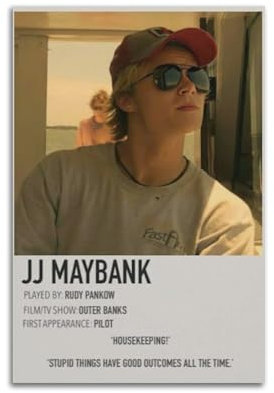 OONJGSNGA JJ Maybank - Poster decorativo da parete con Polaroid, stampa artistica da parete, stile vintage, 30 x 45 cm, senza cornice