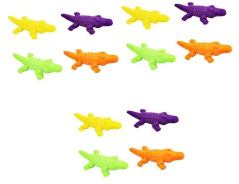 PHENOFICE Mitgebsel Krokodil 12 Stk Radiergummis Für Kinder Mini-cartoon-radierer Belohnungen Im Klassenzimmer Kinder Schreibwaren Krokodilspielzeug Krokodil Figur Belohnungen Für Studenten Spaß