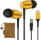 LUDOS OMNITONE USB C Kopfhörer, 5 Jahre Garantie für iPhone 16 15 Pro Max Plus Samsung Galaxy S24 S23 Ultra S22 S21 FE S20 A53 A54, USB Typ C Ohrhörer mit Mikrofon In-Ear mit Kabel für iPad - Gold