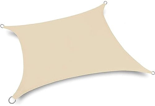 Durable 3x4m Triangle Sun Shade Sail Canopy for Patio Garden Lawn UV Block Outdoor Awning Cloth for Backyard Carport