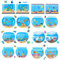 Meerestier Aufkleber 24 Blatt Kinder Sticker Set Meerestiere Aufkleber Kinder Meer Tiermuster Sticker für Jungen Mädchen Geburtstag Geschenke