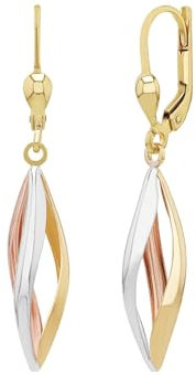 Amor Ohrhänger Damen Ohrschmuck, 3,8 cm, Gold, Kommt in Schmuck Geschenk Box, 2013770