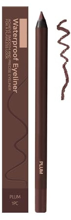 Persona 24 HR Waterproof Eyeliner Duo Sharpenable Eye Pencil, Soft-Eye-liner Waterproof, Glatt Pflaumen-Eyeliner langanhaltender, Natürlich Makeup für Frauen (C-Pflaume)