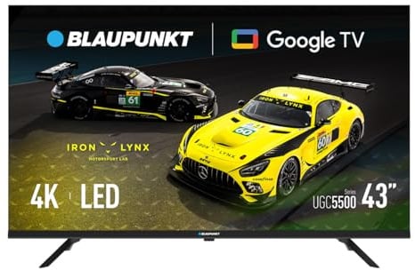 BLAUPUNKT Smart TV 43 4K Ultra HD LED, Google TV, Dolby Audio 43UGC5500S