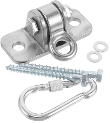 VANZACK Heavy Duty Swing Hangers Kit with Screws Galvanized Iron Metal Brackets for Porch Swings Hammocks Indoor and Outdoor Use Weatherproof Ceiling Hooks for Stable Hanging and