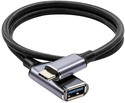 AXFEE 0.5M USB C to USB Adaptor,Type C 3.1 Male to USB 3.0 Female Adapter | OTG Cable, USB C Extension Cable Compatible with i-Pad Pro, Galaxy S23/S22, MacBook, and more Type C Devices