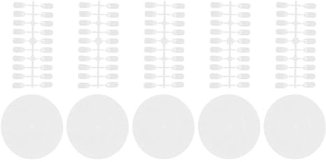 Homoyoyo Présentoir Ongles Nuancier Rond en Plastique 5 Sets pour Manucure Pratique et Affichage Couleur pour École Nail Art ou Salon