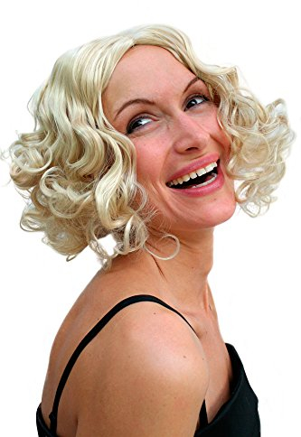 WIG ME UP - PW0238-KB88 Perücke Hollywood Diva BLOND 20er Jahre Burlesque