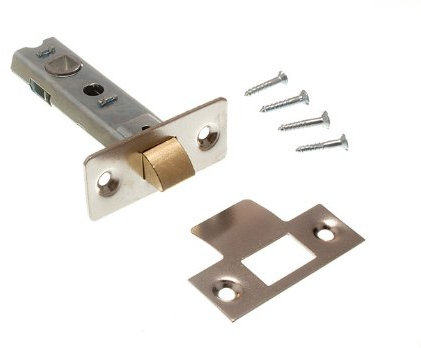 Tubular Blind Latch Türschloss Fang 75mm Cp mit Schrauben ( Packung mit 10)