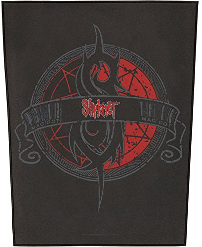 Slipknot Crest Unisex Backpatch schwarz/rot/grau 95% Baumwolle, 5% Polyester Band-Merch, Bands