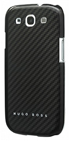 Hugo Boss 12890 Carbon Harte Hülle für Samsung Galaxy S3 schwarz