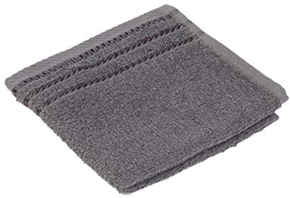 Gözze - Lot de 4 Essuie-Mains, Berlin, 100% Coton, 30 x 30 cm - Anthracite