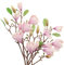 FRANK FLECHTWAREN Kunstblume Magnolie im 2er Set, Kunstplanze, Immergrün, Blumendeko GH 82 cm
