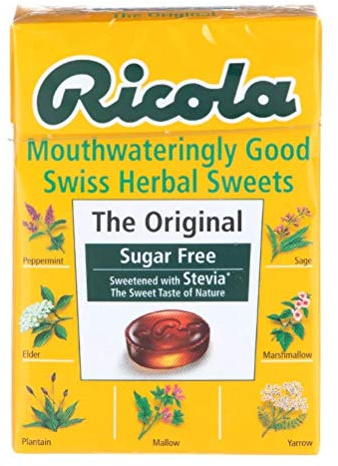 Ricola Original Sugar Free Swiss Herb Drops 45 g (Pack of 10)