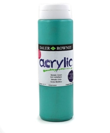 Daler Rowney DR123500719 Acrylfarbe, 500 ml, metallisches Grün