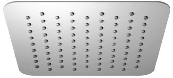 Omnires WGU220CR, Cabezal de ducha de lluvia, 20 x 20 cm ULTRA SLIMLINE, Chrome