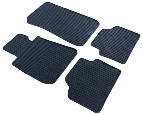 WALSER DirtGuard Gummi Fussmatten Auto für BMW 3 (E90) 02/2004-02/2012, 100% passgenaue Auto Fußmatten, robuste Universal Fußmatte Auto, Gummimatten Auto