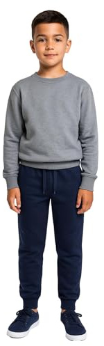 A2Z 4 Kids Boys Girls Joggers Jogging Pants Tracksuit Bottom Sweatpants Fleece Casual School Trouser Age 2 3 4 5 6 7 8 9 10 11 12 13 Years | Soft Warm Casual Fleece Jogging Pants for School and Daily Wear