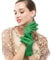 Nappaglo Damen Italienisches Lammfell Leder Handschuhe Touchscreen Winter Warm Langes Fleecefutter Handschuhe (S (Umfang der Handfläche:16.5-17.8cm), Grün(Non-Touchscreen))