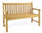 Divero 2-Sitzer Gartenbank Rimini aus Teak-Holz, behandelt – Farbe: Braun
