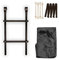 TP Toys - 8ft Trampoline Accessory Kit - Includes Premium Powder Coated Steel Ladder, Heavy-Duty PVC Tailored Cover With Drainage Holes, and Metal Anchor Down Kit. Trampoline Ground Kit, 6 Years+