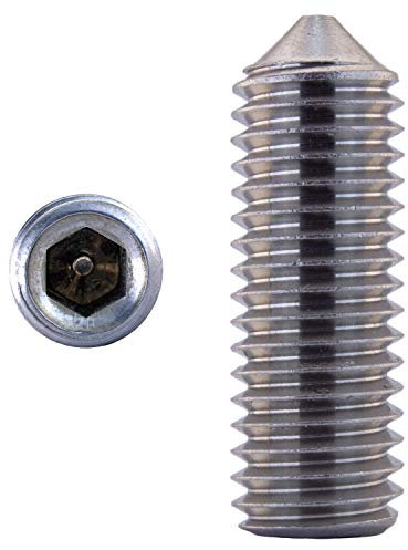 D´s Items | Gewindestifte mit Spitze - M5x10 - DIN 914 - Edelstahl A2 - [20 Stück] - | Wurmschrauben | Madenschrauben V2A