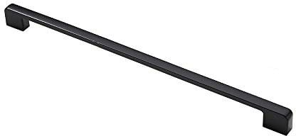Zinc Alloy Matt Black Handle Cabinet Door Handles and Pulls Cupboard Wardrobe Kitchen Drawer Knobs(Hole Centers 320mm)