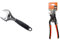 Bahco 9031 Adjustable Wrench, 200mm Length & 8224 Slip Joint Plier 250MM
