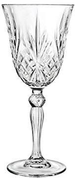 6 Verres à Vin en Cristal - Service Romeo N°3 (21 cl) - Maison Klein - Artisan du Cristal - Made in France - Art de la Table - Coffret Cadeau - Estampillé : Klein 54120 Baccarat France