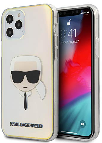 KARL LAGERFELD KLHCP12MPCKHML Iridescent Karl`s Head Hülle für iPhone 12/12 Pro 6,1 Multicolor hardcase
