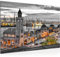 Runa Art Bild Hamburg Modern Wandbilder Wohnzimmer Schlafzimmer 1 Teilig - Made In Germany - Stadt Hafen Grau Flur 603015b