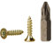 Lot de 4000 vis à bois en acier zingué jaune 3,0 x 10 mm, vis à panneaux d'aggloméré, vis Pozi-Drive universelle, PZ entièrement fileté, tête fraisée Pozidriv (4000, 3,0 x 10 mm)