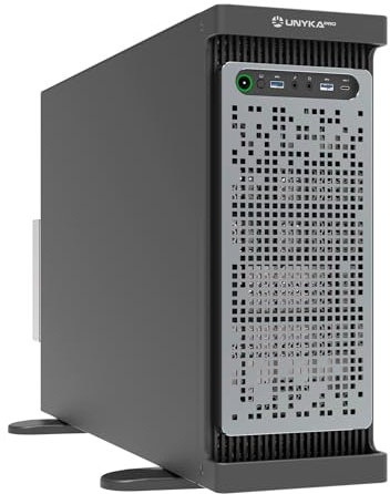 UNYKAch Caja Rack WS-SR630 4U Dual Form Workstation & IDC con Asas de Aluminio, Compatibilidad con Refrigeración Líquida 360, 8 Bahías Internas de 3.5 y Dos de 2.5 y 8 Ranuras de Expansión PCIe