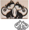 YunTrip Lot de 2 emporte-pièce en métal en forme de chats pour scrapbooking, gaufrage, photos, loisirs créatifs