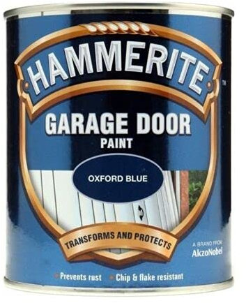 Prostko LTD Garage Door Paint 750ml Black, Blue, Chestnut, Green, Red, White, Enamel (Oxford Blue)