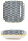 Liudan Servizio di Piatti Piatto for la Colazione Quadrato, Piatto di Insalata di Dessert sottobosco, Piatto di Ceramica Termica for la Bistecca di Pasta, Modello Assortito Servizio da tavola