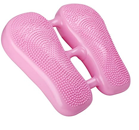 YADLCR Mini Stepper - Tragbarer aufblasbarer Balance Stepper Fuß Stepper Maschine Workout Steps Übungen Abnehmen Fitness Stepper für Home Office (Color : Pink)