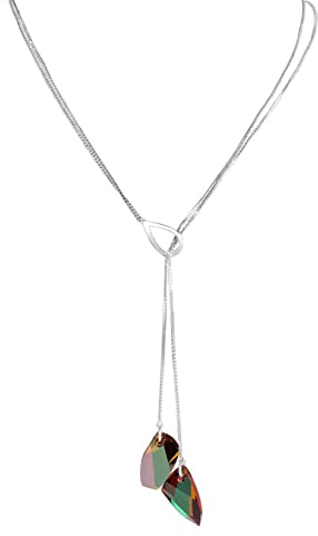 Nagel Jewellery Anhänger & Kette Be Free blaue Zirkonia Steine, vergoldet mit Weißgold silber